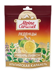 Alpine Caramel Альпийская карамель леденцы имбирь-лимон 75г