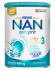 НАН 3 OptiPro молочная смесь (с 12 месяцев) 400г