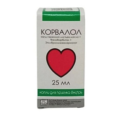 Корвалол капли 25мл Флора Кавказа