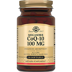 Солгар Коэнзим Q10 100мг капсулы N30