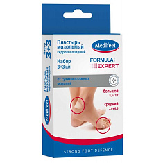 WellFeet Пластырь мозольный гидроколлоидный набор 5,5х3,7см N3 +.2,0х6,5 N3