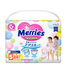 Merries трусики-подгузники XL (12-22 кг) N24