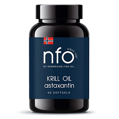 Norwegian Fish Oil Омега-3 Масло криля капсулы 1450мг N60