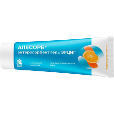 Алесорб Энтеросорбент гель Эрциг гель для приема внутрь со вкусом апельсина 180г туба