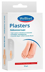 WellFeet Пластырь мозольный гидроколлоидный 2x6,5см N10