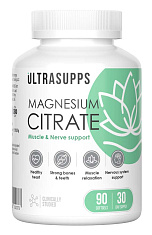 Ultrasupps (Ультрасаппс) Магний цитрат мягкие капсулы №90