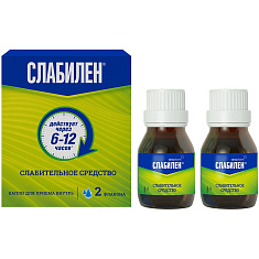 Слабилен капли для приема внутрь 7,5мг/мл флакон-капельница 15мл №2