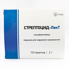 Стрептоцид-Лект порошок для наружного применения 2г №10