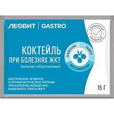 Леовит Gastro Коктейль белково-облепиховый пакет 15г
