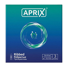 Aprix Ribbed презервативы ребристые №3