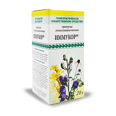 Иммукор гранулы гомеопатические 20г