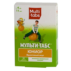 Мульти-табс Юниор таблетки жевательные (Фруктовые) N30