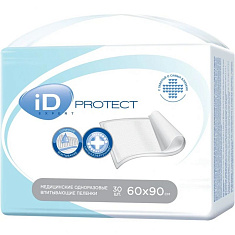 iD Protect Expert Пеленки одноразовые впитывающие 60х90см №30