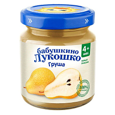 Бабушкино лукошко Пюре груша 100г