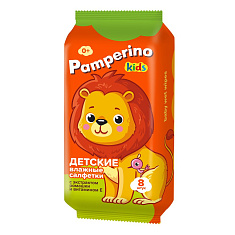 Pamperino Kids Салфетки влажные детские с экстрактом ромашки и витамином Е 8шт