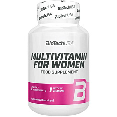 BioTechUSA Мультивитамины для женщин таблетки 1720мг N60
