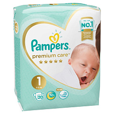Pampers Premium Care подгузники 2-5 кг N20