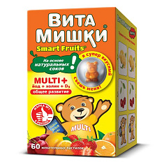 ВитаМишки Мульти плюс Холин пастилки жевательные N60