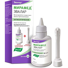 Мирамед Эвалар 0,01% раствор для местного и наружного применения с насадкой-распылителем 50мл