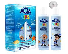 Aqa Baby Kids Набор шампунь и гель для душа для мальчиков 200мл + пена для ванны с лавандой 200мл