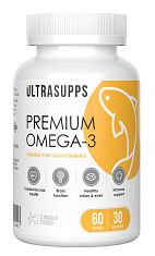 Ultrasupps (Ультрасаппс) Омега-3 мягкие капсулы №60