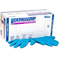 Перчатки смотровые нестерильные Dermagrip латексные неопудренные р.S N100