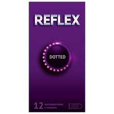 Reflex Dotted Презервативы из натурального латекса в смазке N12
