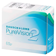Линзы контактные Bausch & Lomb pure vision 2 (BALAFILCON A) N6 /-3,50