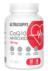 Ultrasupps (Ультрасаппс) Антиоксидант Коэнзим Q10 100мг мягкие капсулы №30