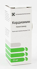 Кордиамин капли для приема внутрь 25% 25мл Татхимфарм