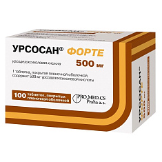 Урсосан Форте таблетки п.п.о. 500мг N100
