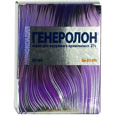 Генеролон р-р д/наруж прим 2% 60мл N1 фл