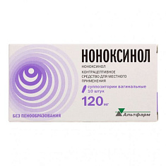 Ноноксинол свечи вагинальные 120 мг №10