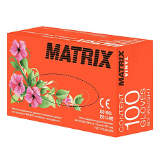 Matrix Vinyl Перчатки смотровые виниловые нестерильные неопудренные S N50пар