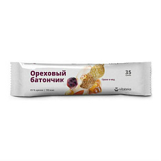 Vitateka батончик мюсли орех с медом с витамином С 35г