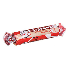 Аскорбинка со вкусом Клубники таблетки жевательные 3г N10 крутка