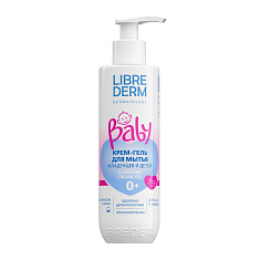 LibreDerm Baby Крем-гель для мытья новорожденных младенцев и детей 250мл