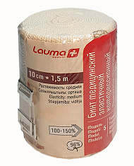 Бинт эластичный компрессионный Lauma модель 5 средней растяжимости 10смх1,5м