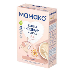 Мамако Каша 5 Злаков на козьем молоке 200г