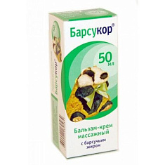 Барсукор бальзам-крем массажный с барсучьим жиром 50мл
