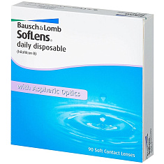 Линзы контактные Bausch+ Lomb Soflens daily disposable однодневные /-5.50/ N90