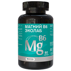 Магний В6 капсулы 600мг N90 Эколаб