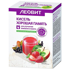 Леовит Кисель Хорошая память 5 пакетов по 20г