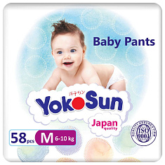 YokoSun Подгузники-трусики детские размер М 6-10кг №58
