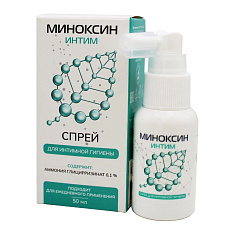 Миноксин Интим спрей для интимной гигиены 50мл