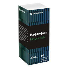 Нафтифин Медисорб раствор для наружного применения 1% 30мл