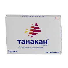 Танакан таблетки п.п.о. 40мг N30