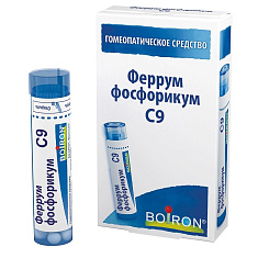 Феррум Фосфорикум C9 гранулы гомеопатические 4г