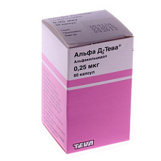 Альфа Д3-Тева капсулы 0,25мкг N60