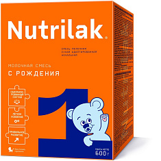Нутрилак 1 смесь молочная сухая адаптированная начальная 0+ 600г